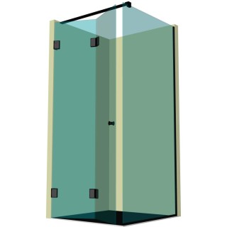 Душевая кабина угловая гармошка DK-210P в опорном профиле