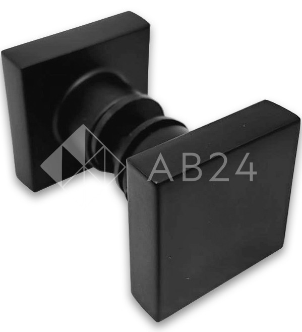 Ручка кноб FDR-30 квадратная, нержавейка/черный