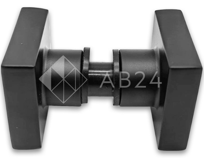 Ручка кноб FDR-30 квадратная, нержавейка/черный