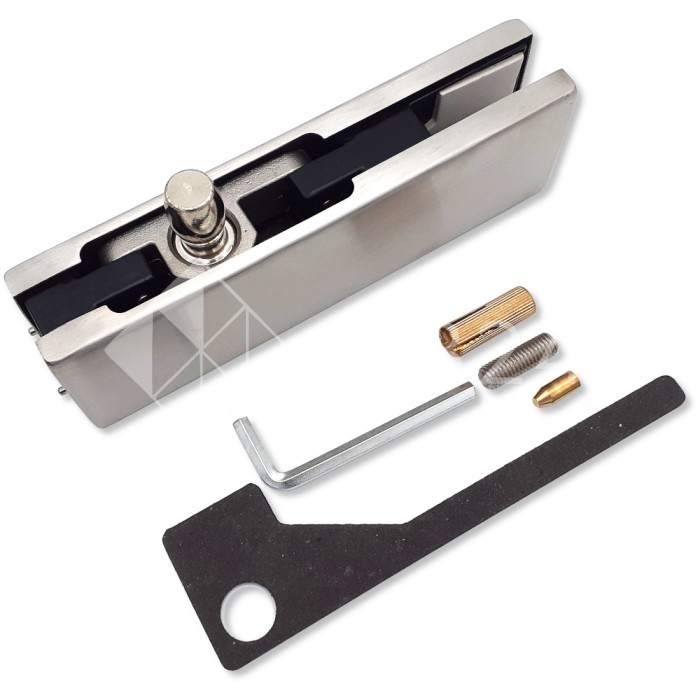 Фитинг на фрамугу, FKF-27 с осью и анкером, нержавейка/матовый