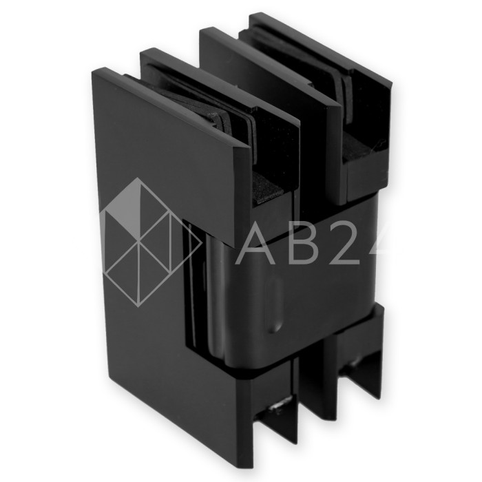 Петля Грация FDP-200 стекло-стекло с двумя осями 0°-180°, 0°+180°, латунь/черный