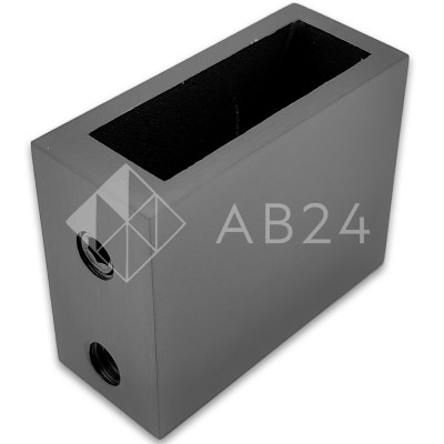 Крепление FDC-30 трубы 30х10 к стене, нержавейка/оружейная сталь