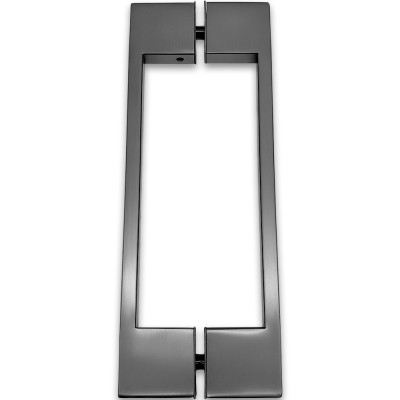 Ручка скоба FDR-90, 10х15х220х1.0 мм, нержавейка/оружейная сталь