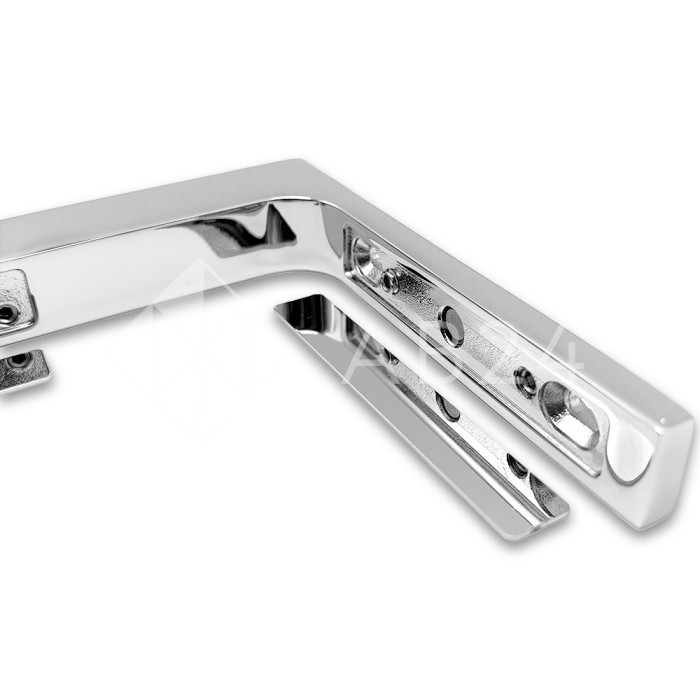 Угловой стабилизатор Диор FDK-5L стена-стекло 90˚ левый, нержавейка/полированный