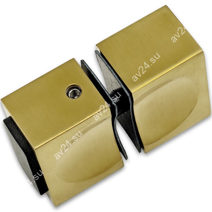 Ручка кноб FDR-66 с одним резиновым торцом, алюминий/брашированное золото