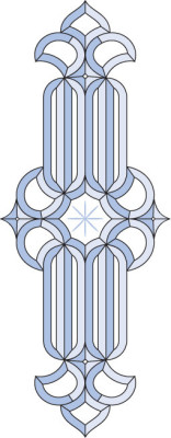 Бевелс AV342 (23 элемента) 286 х 737 мм