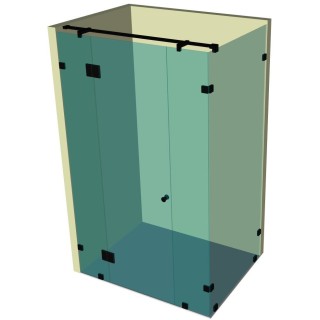 Душевая кабина угловая DK-211K на коннекторах