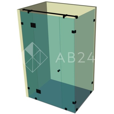 Душевая кабина угловая DK-211K на коннекторах