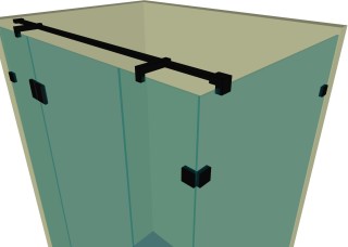 Душевая кабина угловая DK-211K на коннекторах