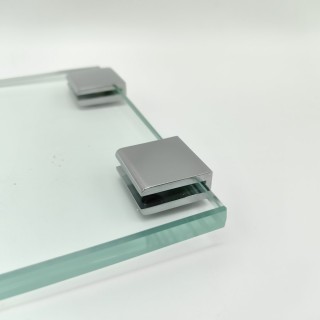 Полкодержатель FDA-20 для стекла 8 мм, цинк/хром