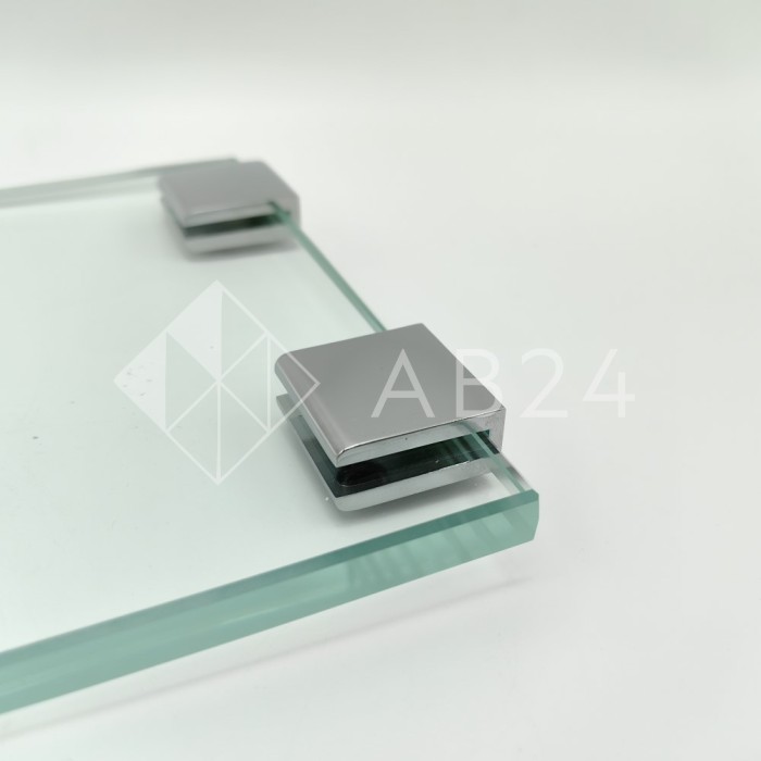 Полкодержатель FDA-20 для стекла 8-10 мм, цинк/хром