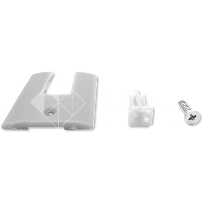 Заглушка торцевая FKP-401 для зажимного профиля, ПВХ