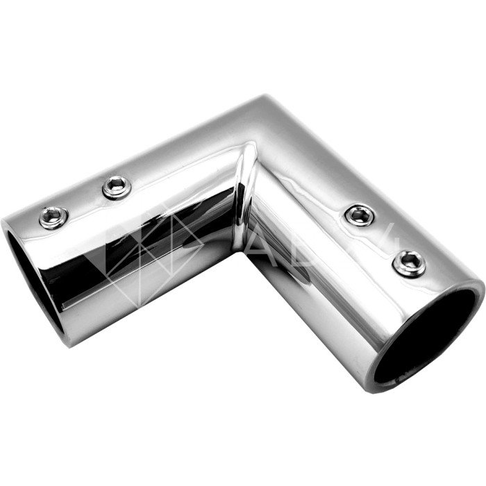 Соединитель трубы FDC-18-DEF с дефектом 19 угловой 90°, нержавейка/полированный