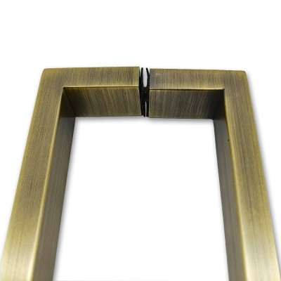 Ручка скоба FDR-78, 15х30х270х1.0 мм, нержавейка/бронза