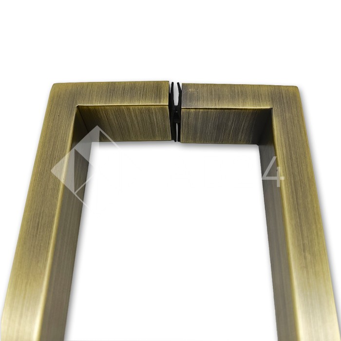 Ручка скоба FDR-78, 15х30х270х1.0 мм, нержавейка/бронза