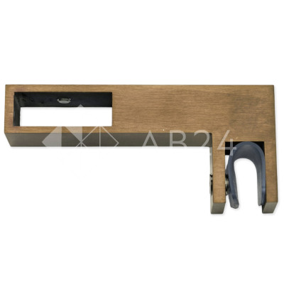 Держатель стекла FDC-35 сквозной 30х10 горизонтальный, нержавейка/медь