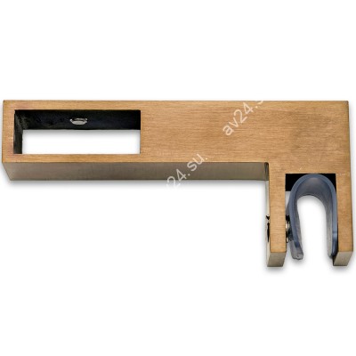 Держатель стекла FDC-35 сквозной 30х10 горизонтальный, нержавейка/медь