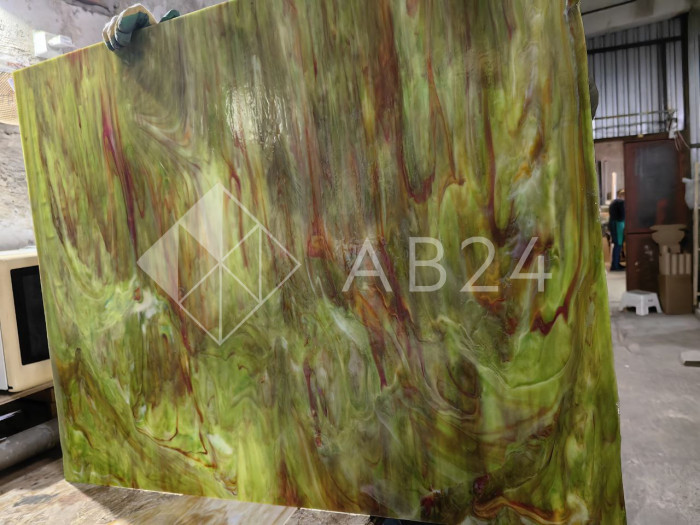 Стекло витражное AV 623-5S, целый лист - 78 х 96 cм.