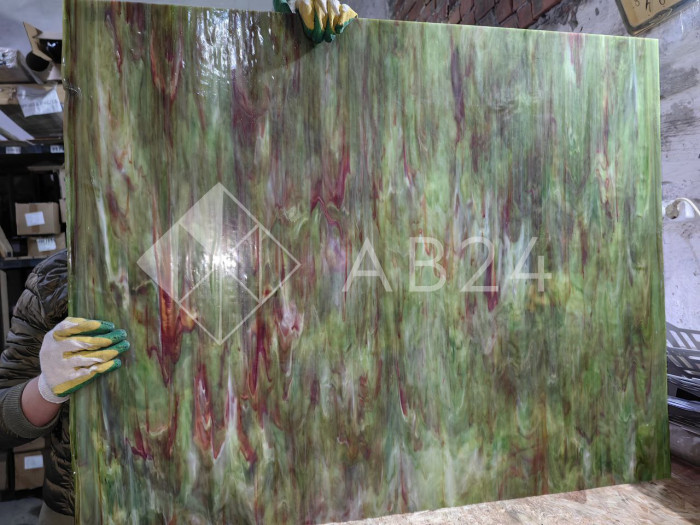 Стекло витражное AV 623-5S, целый лист - 78 х 96 cм.