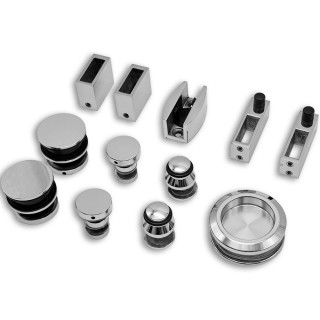 Раздвижная система Альфа α FDS-4, нержавейка/полированный