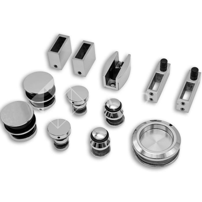 Раздвижная система Альфа α FDS-4, нержавейка/полированный