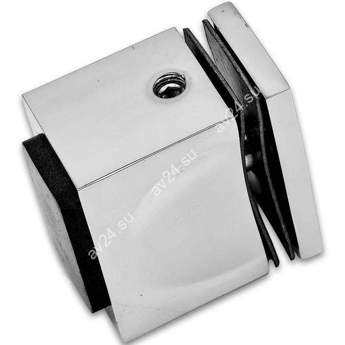 Ручка кноб FDR-67 с резиновым торцом (односторонняя), алюминий/хром