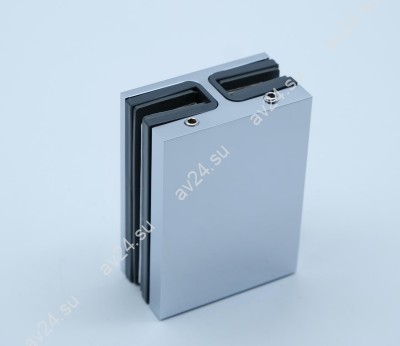 Коннектор Валевс FDK-162 стекло-стекло 180°, латунь/хром