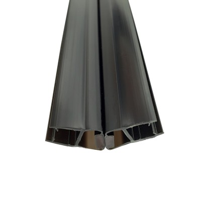 ПРЕМИУМ Уплотнитель магнитный 135°, 180° черный 3 м под стекло 8мм, FDPP-521.8