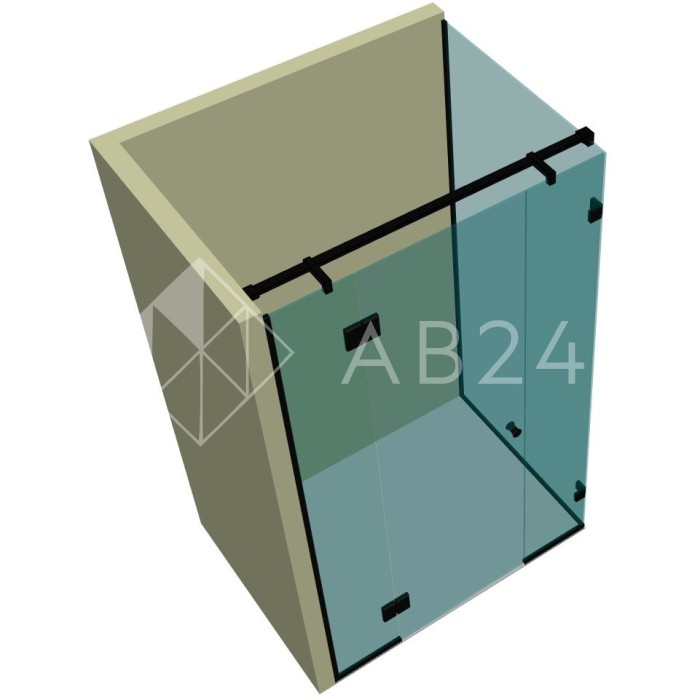 Душевая кабина угловая DK-211P в опорном профиле