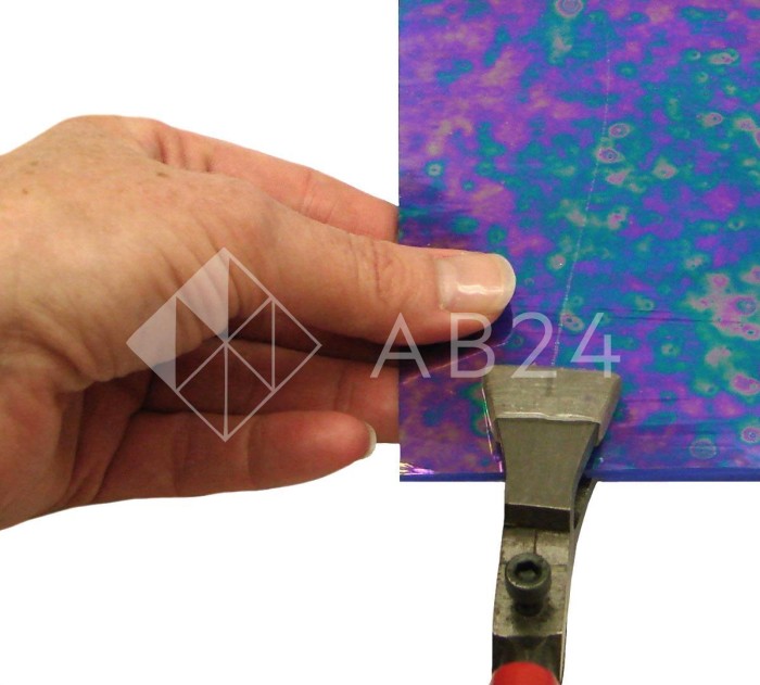 Щипцы для разлома стекла с силиконовыми губками, аналог PRP-1, ширина губок 24 мм