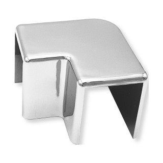 Уголок FDPA-513 для профиля п образного 19х13х2 стыковочный, пластик/хром