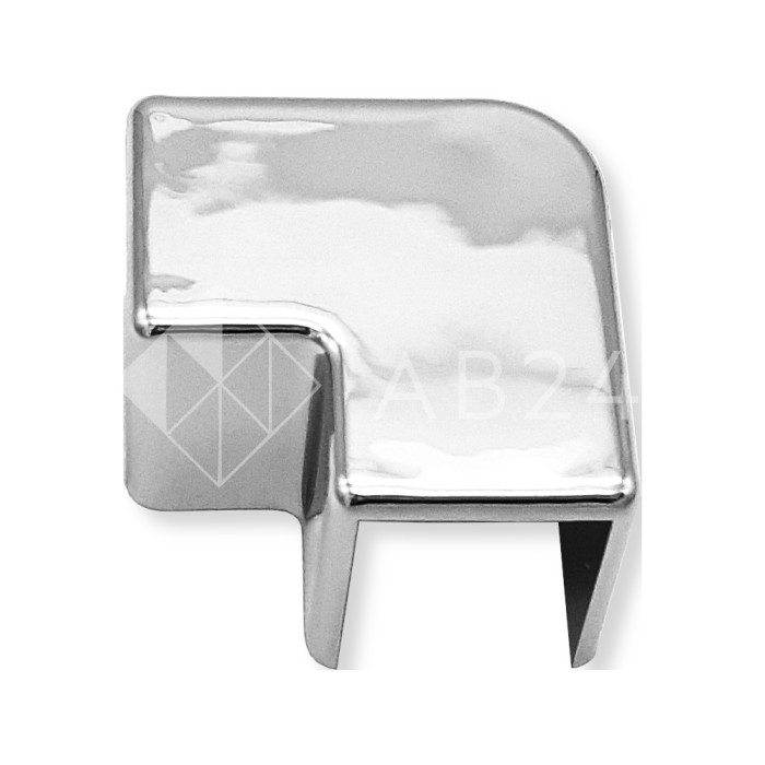 Уголок FDPA-513 для профиля п образного 19х13х2 стыковочный, пластик/хром