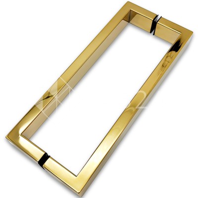 Ручка скоба FDR-78, 15х30х270х1.0 мм, нержавейка/золото