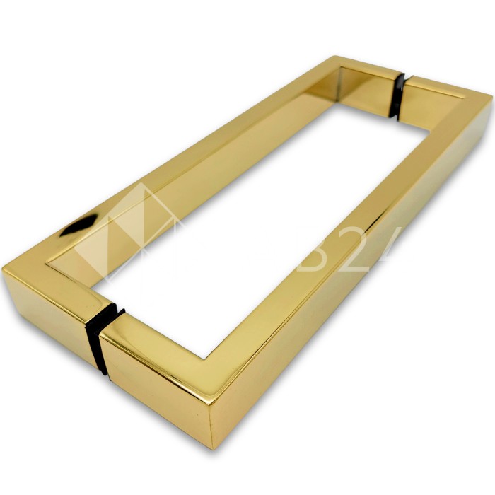 Ручка скоба FDR-78, 15х30х270х1.0 мм, нержавейка/золото