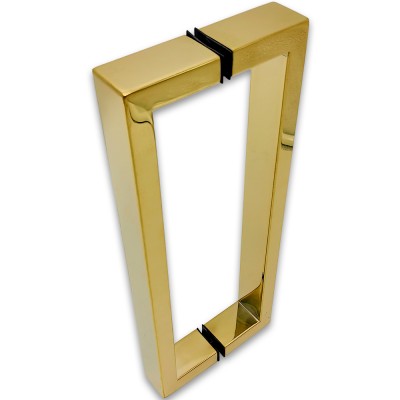 Ручка скоба FDR-78, 15х30х270х1.0 мм, нержавейка/золото