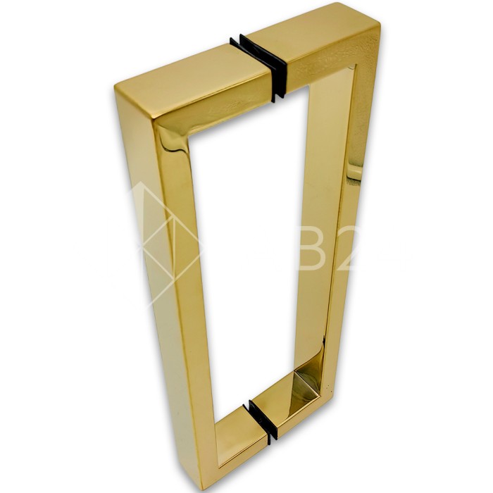 Ручка скоба FDR-78, 15х30х270х1.0 мм, нержавейка/золото