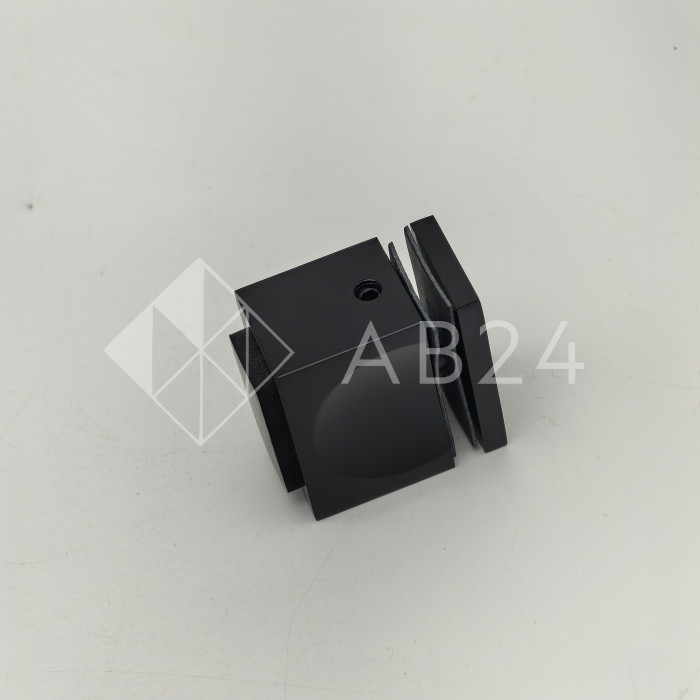 Ручка кноб FDR-67 с резиновым торцом (односторонняя), алюминий/черный