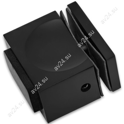 Ручка кноб FDR-67 с резиновым торцом (односторонняя), алюминий/черный