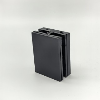 Коннектор Валевс без сверления FDK-162 стекло-стекло 180°, латунь/черный