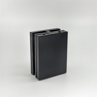 Коннектор Валевс без сверления FDK-162 стекло-стекло 180°, латунь/черный