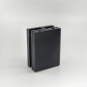 Коннектор Валевс без сверления FDK-162 стекло-стекло 180°, латунь/черный