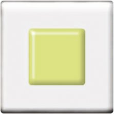 Фьюзинг квадрат DFTE 012 прозрачно-зеленого цвета, 4 см