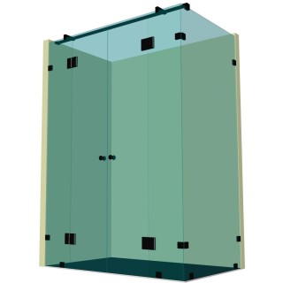 Душевая кабина угловая DK-212K на коннекторах