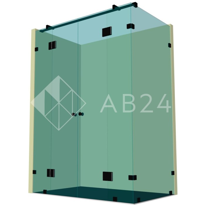 Душевая кабина угловая DK-212K на коннекторах