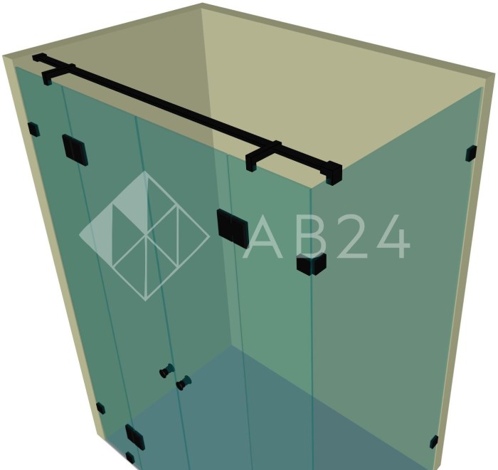 Душевая кабина угловая DK-212K на коннекторах