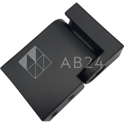 Крепление FDC-38 трубы 30х10 к стене 90°-180°, нержавейка/черный