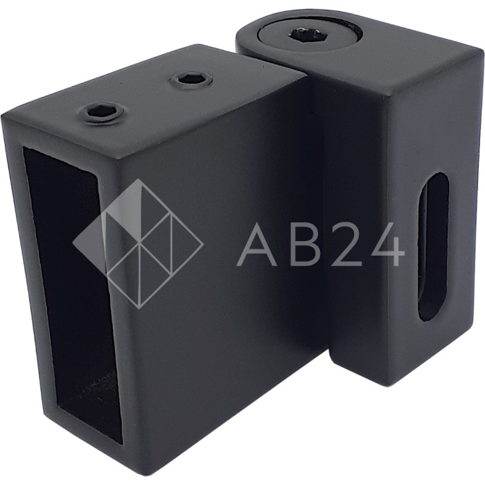 Крепление FDC-38 трубы 30х10 к стене 90°-180°, нержавейка/черный