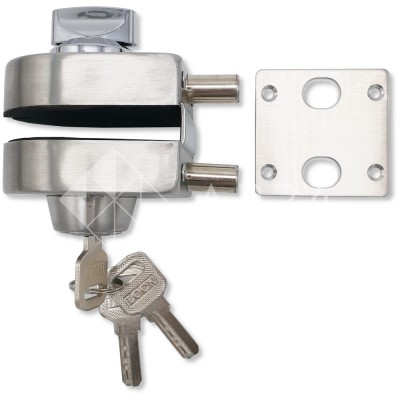 Замок FKZ-37 зажимной ключ/защелка, нержавейка/матовый