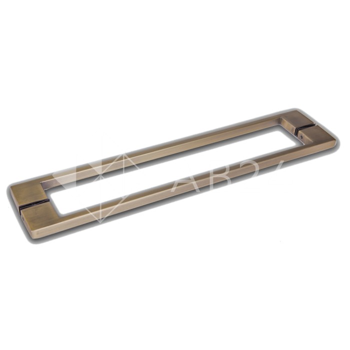 Ручка скоба FDR-92, 10х15х450х1.0 мм, нержавейка/бронза