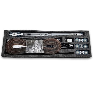 Раздвижная система FDS-17.2S синхронизированная для двух дверей, черный